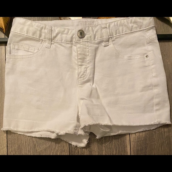 🧡Justice Girl’s White Jean Shorts Size 16 - Picture 3 of 6